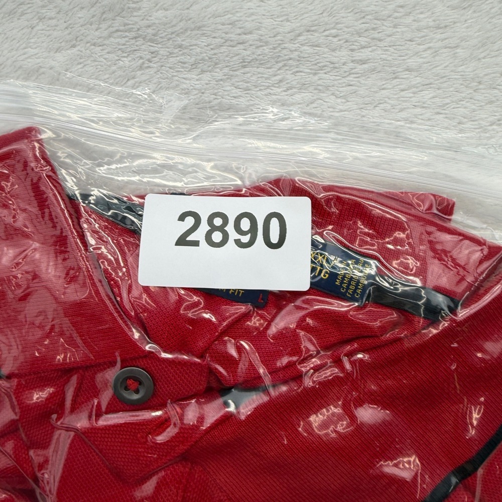 Polo Ralph Lauren BIG Pony Logo Mens Red Long Sleeve #3 Rugby Polo Shirt Sz XXL - Picture 7 of 7